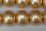 CSB827 15.5 inches 16*19mm oval shell pearl beads wholesale