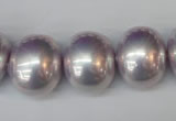 CSB830 15.5 inches 16*19mm oval shell pearl beads wholesale