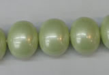CSB831 15.5 inches 16*19mm oval shell pearl beads wholesale