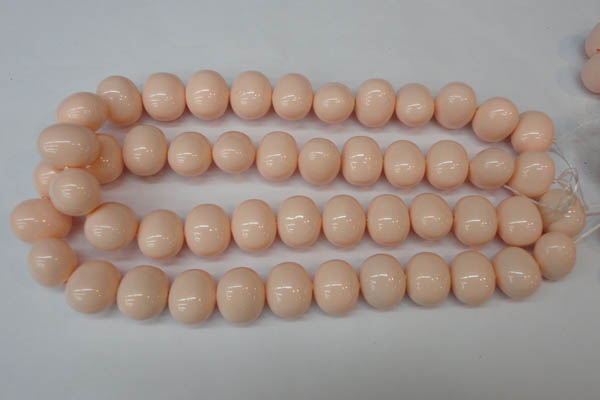 CSB834 15.5 inches 16*19mm oval shell pearl beads wholesale