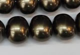 CSB837 15.5 inches 16*19mm oval shell pearl beads wholesale