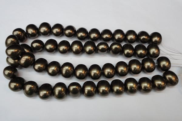 CSB837 15.5 inches 16*19mm oval shell pearl beads wholesale