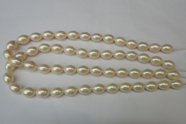 CSB845 15.5 inches 10*14mm rice shell pearl beads wholesale