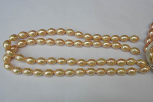CSB847 15.5 inches 10*14mm rice shell pearl beads wholesale