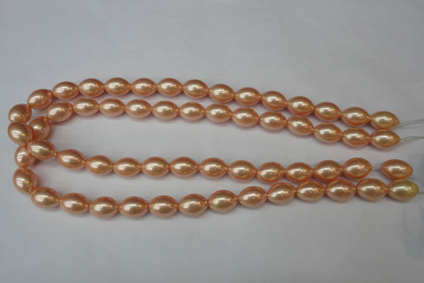 CSB848 15.5 inches 10*14mm rice shell pearl beads wholesale