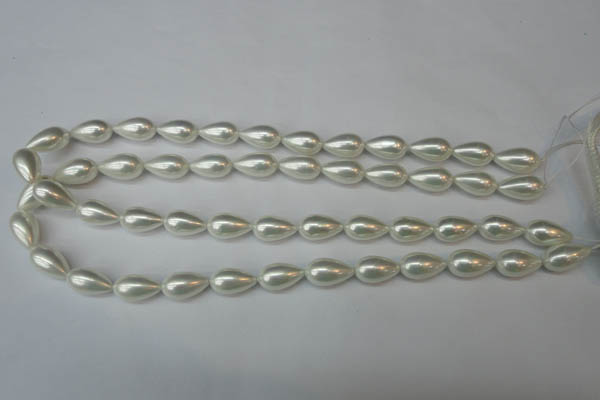 CSB864 15.5 inches 9*16mm teardrop shell pearl beads wholesale