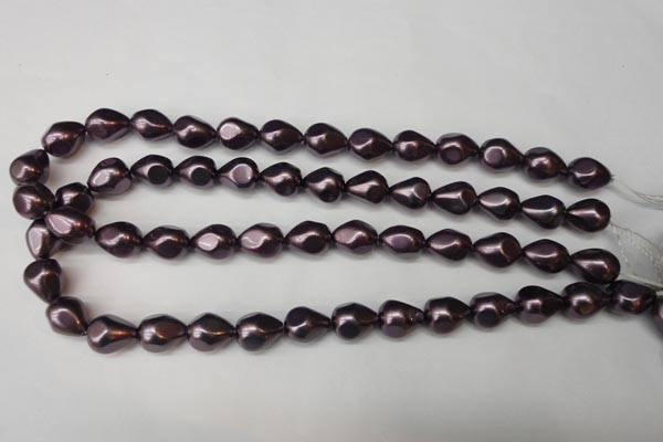 CSB891 15.5 inches 12*14mm teardrop shell pearl beads wholesale