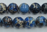 CSE214 15.5 inches 16mm round dyed natural sea sediment jasper beads