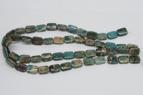 CSE5015 15.5 inches 12*16mm rectangle natural sea sediment jasper beads
