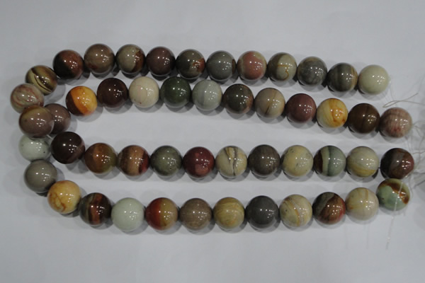 CSE5206 15.5 inches 16mm round sea sediment jasper beads wholesale