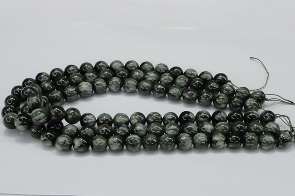 CSH04 15.5 inches 12mm round natural seraphinite gemstone beads