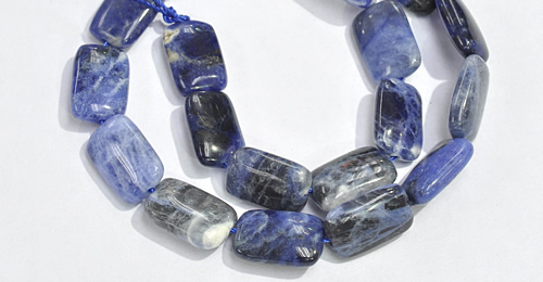 CSO07 A grade 15.5 inches 8*12mm rectangle sodalite beads