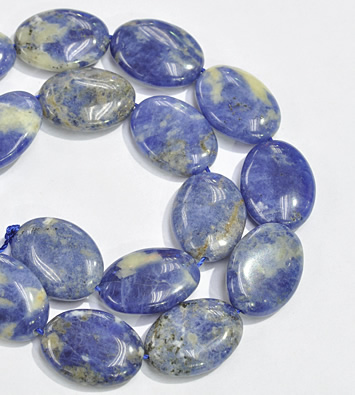 CSO12 15.5 inches 18*25mm oval A grade sodalite beads wholesale