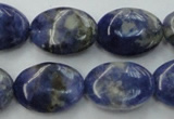 CSO371 15.5 inches 10*14mm oval natural sodalite gemstone beads
