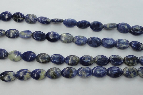 CSO371 15.5 inches 10*14mm oval natural sodalite gemstone beads