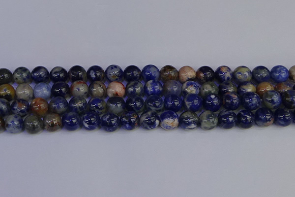 CSO514 15.5 inches 12mm round orange sodalite beads wholesale
