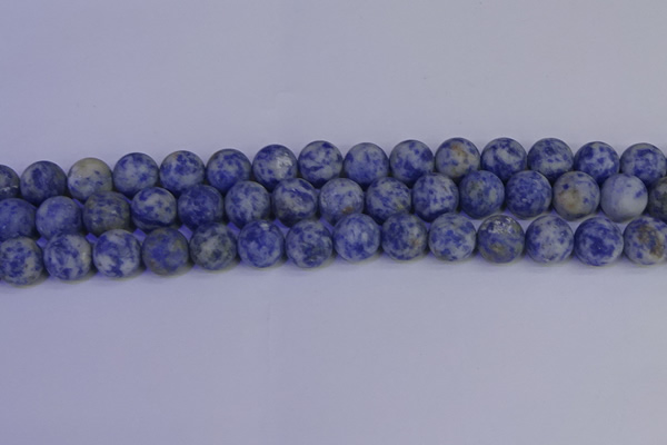 CSO534 15.5 inches 12mm round matte African sodalite beads wholesale