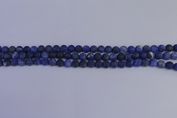CSO541 15.5 inches 6mm round matte sodalite beads wholesale