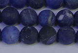 CSO544 15.5 inches 12mm round matte sodalite beads wholesale