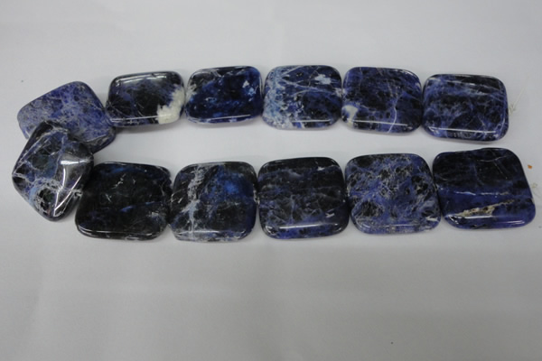 CSO57 15.5 inches 35*35mm square sodalite gemstone beads