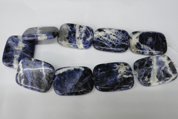 CSO58 15.5 inches 35*45mm rectangle sodalite gemstone beads