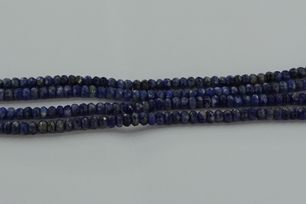 CSO661 15.5 inches 4*6mm faceted rondelle sodalite gemstone beads