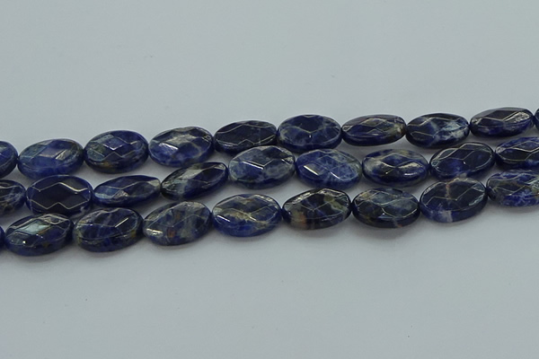 CSO719 15.5 inches 15*20mm faceted oval sodalite gemstone beads