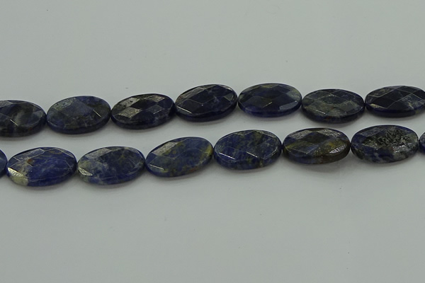 CSO720 15.5 inches 18*25mm faceted oval sodalite gemstone beads