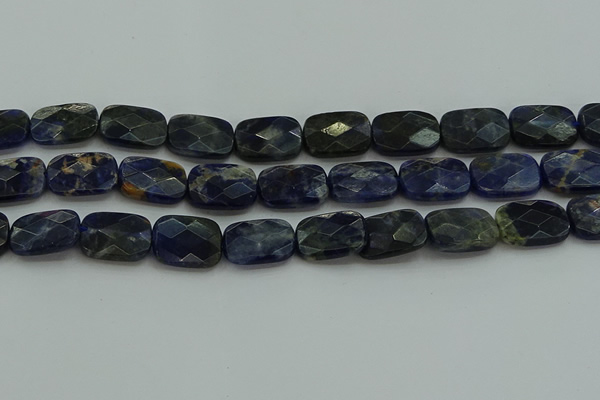 CSO739 15.5 inches 15*20mm faceted rectangle sodalite gemstone beads
