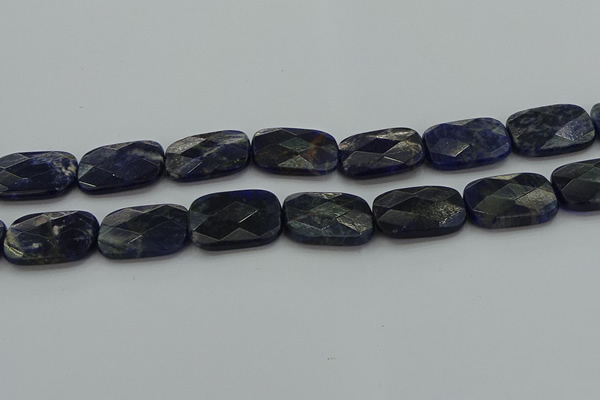 CSO740 15.5 inches 18*25mm faceted rectangle sodalite gemstone beads