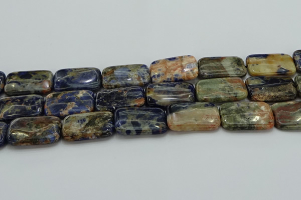 CSO794 15.5 inches 20*30mm rectangle orange sodalite beads