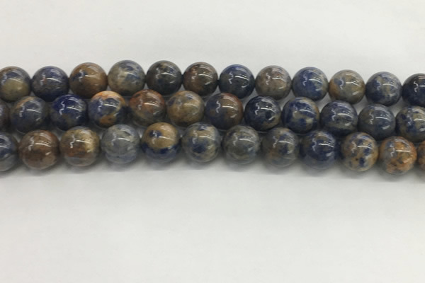 CSO834 15.5 inches 12mm round orange sodalite beads wholesale