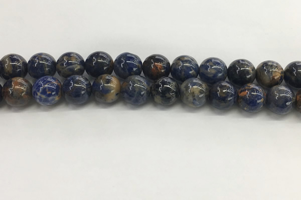 CSO835 15.5 inches 14mm round orange sodalite beads wholesale