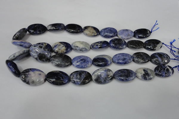 CSO92 15.5 inches 18*25mm oval sodalite gemstone beads