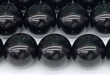 CSQ542 15 inches 10mm round black morion smoky quartz beads