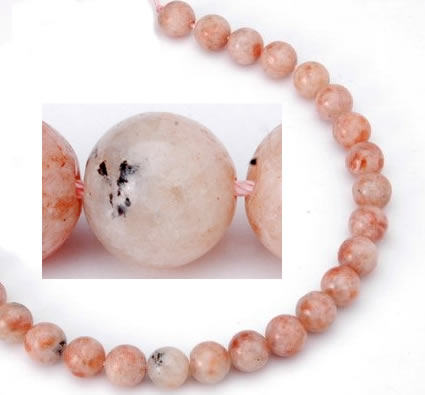 CSS01 12mm round natural indian sunstone beads Wholesale
