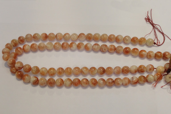 CSS17 15.5 inches 10mm round natural sunstone beads wholesale