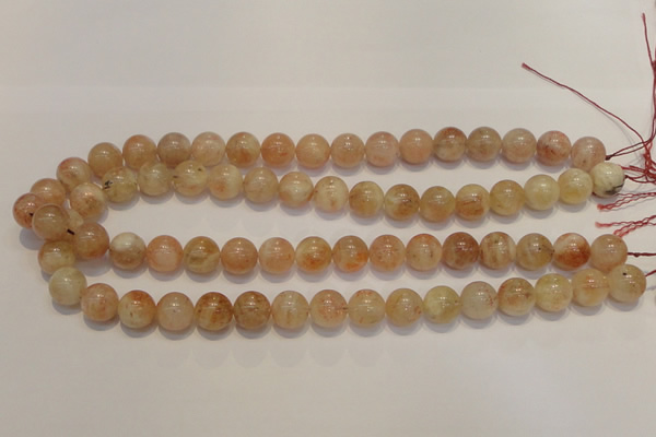 CSS18 15.5 inches 12mm round natural sunstone beads wholesale