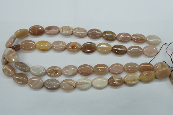 CSS205 15.5 inches 13*18mm oval natural sunstone beads