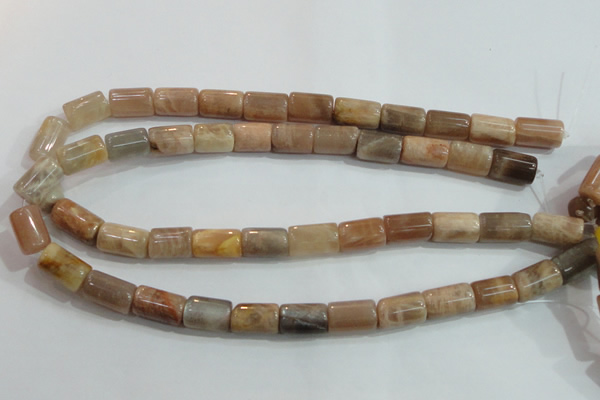 CSS253 15.5 inches 10*16mm column natural sunstone beads