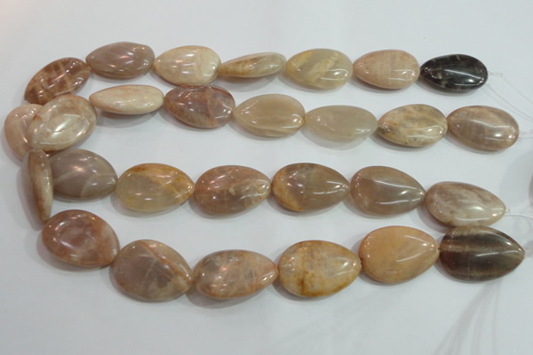 CSS262 15.5 inches 20*30mm flat teardrop natural sunstone beads