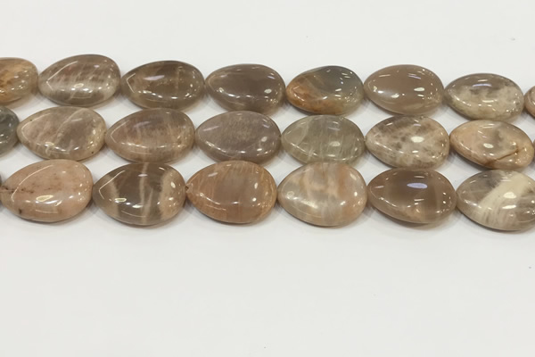 CSS410 15.5 inches 18*25mm flat teardrop sunstone beads wholesale