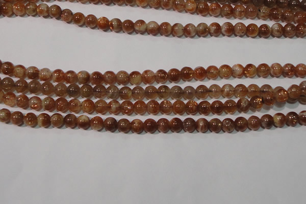 CSS551 15.5 inches 5mm round natural golden sunstone beads