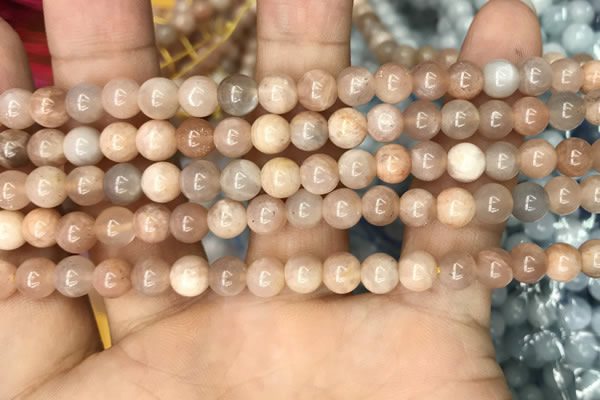 CSS691 15.5 inches 6mm round sunstone beads wholesale