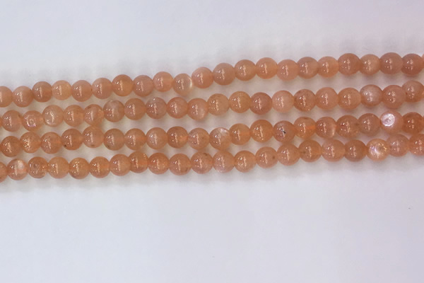 CSS703 15.5 inches 4mm round natural golden sunstone beads
