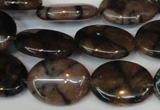 CST25 15.5 inches 15*20mm oval staurolite gemstone beads wholesale