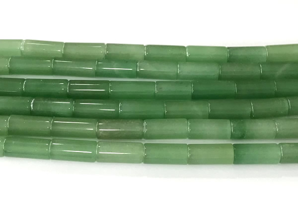 CTB1042 15 inches 8*16mm - 8*18mm tube green aventurine beads