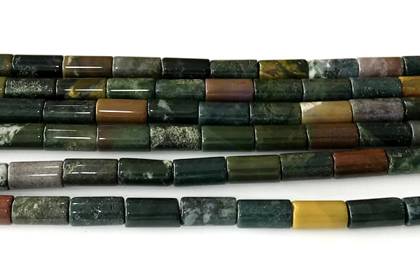 CTB1045 15 inches 8*16mm - 8*18mm tube Indian agate beads