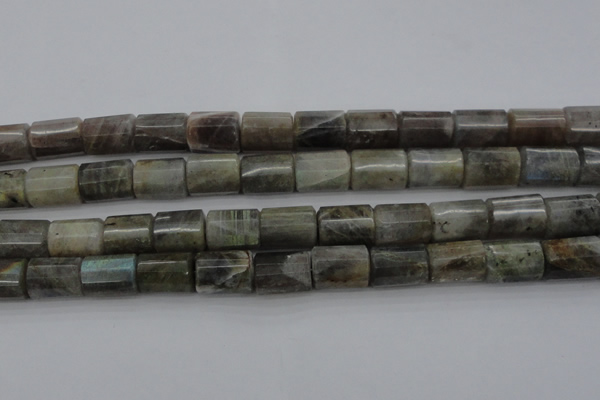 CTB107 15.5 inches 11*15mm faceted tube labradorite gemstone beads