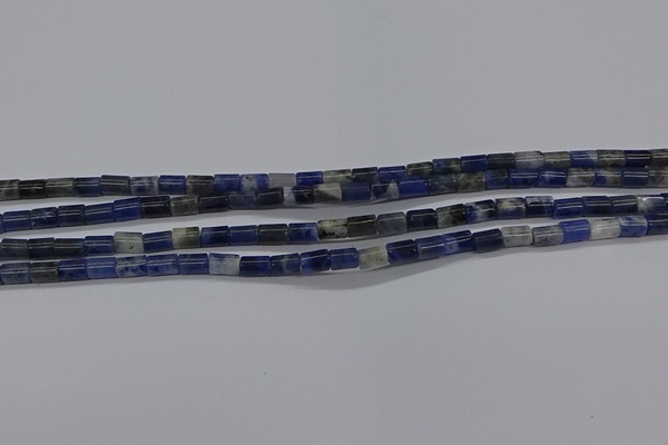 CTB306 15.5 inches 4*6mm tube sodalite beads wholesale